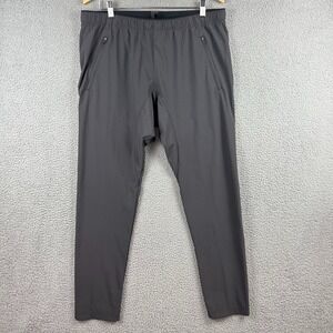 PASKHO Travel Pants Womens Sz XL Grey Comfy Elastic Waist Stretch Lightweight